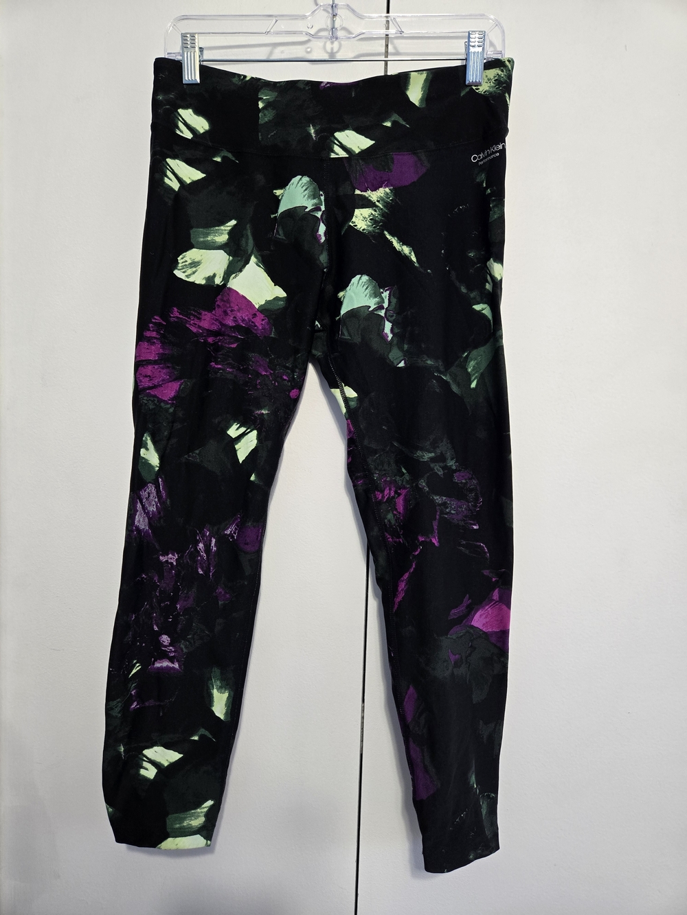 Calvin Klein Performance Floral 7/8 Leggings‎ High Rise Large Wicking